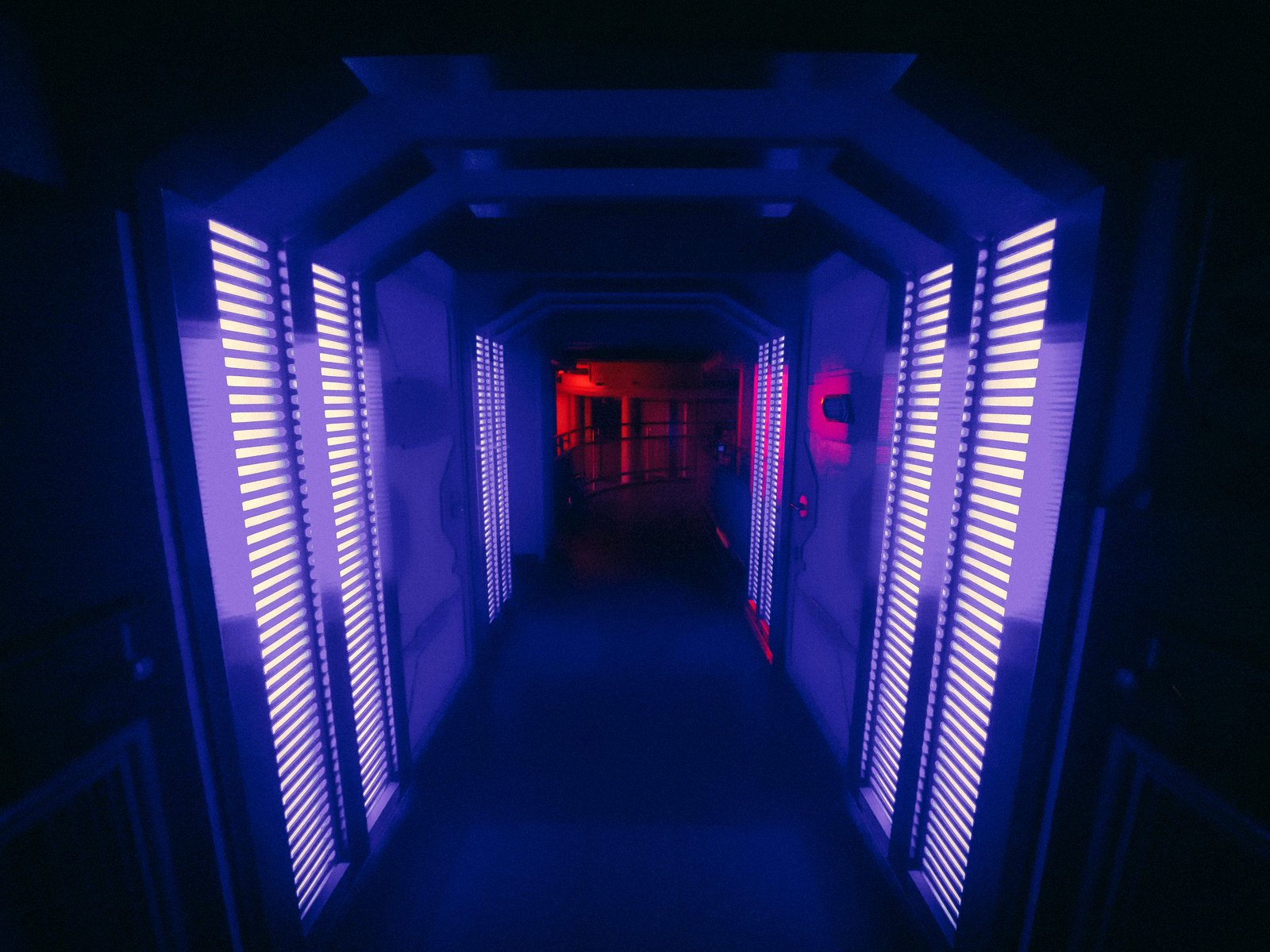 Illuminated technology infrastructure illustrating cybersecurity and resilience