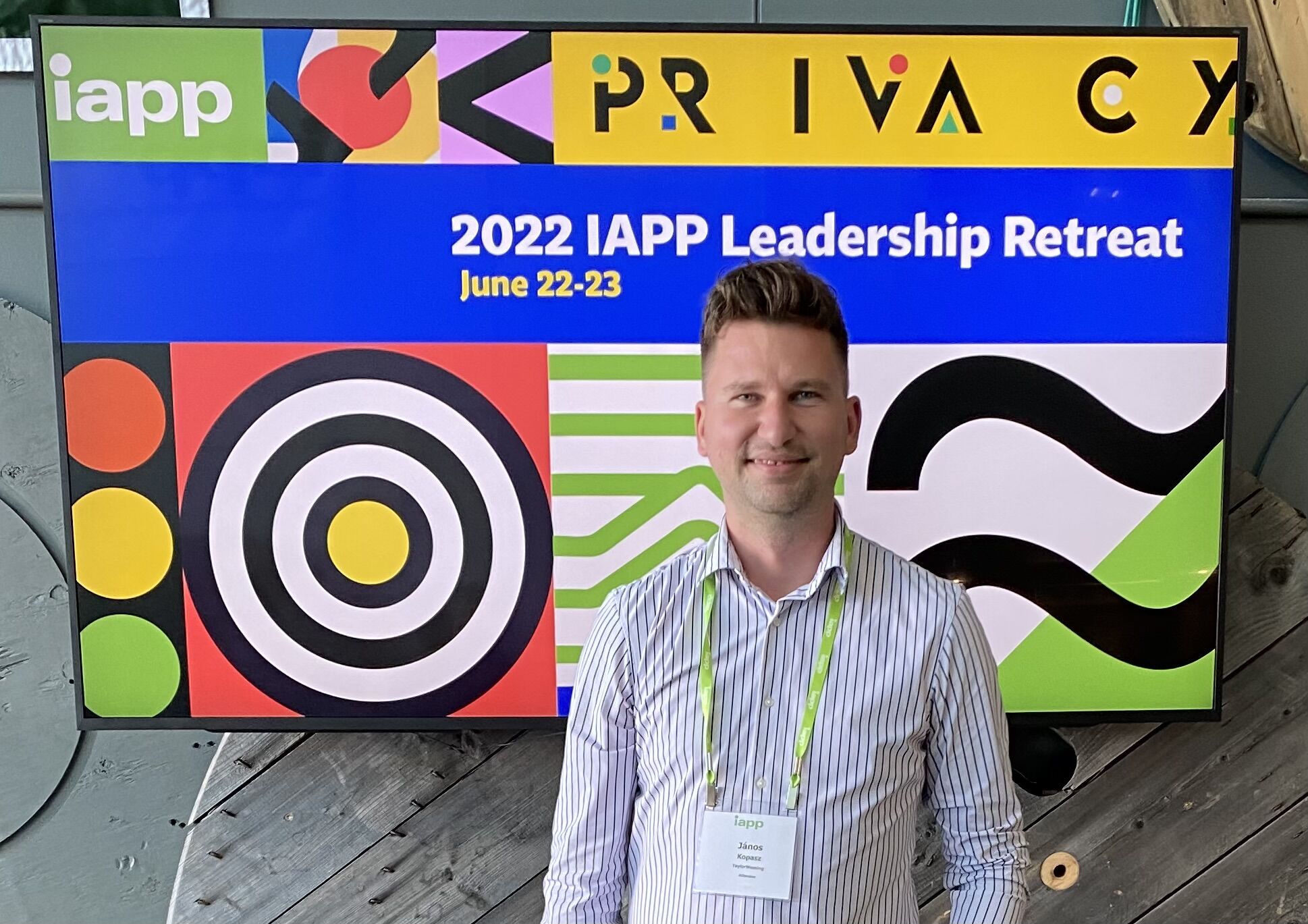Dr. János Kopasz at the 2022 IAPP Leadership Retreat