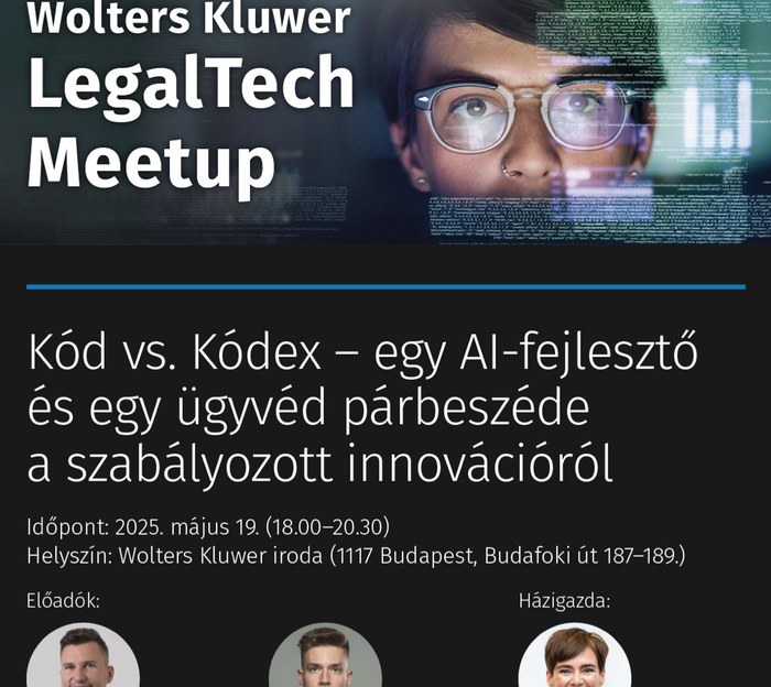 Wolters Kluwer LegalTech Meetup announcement, Kód vs. Kódex