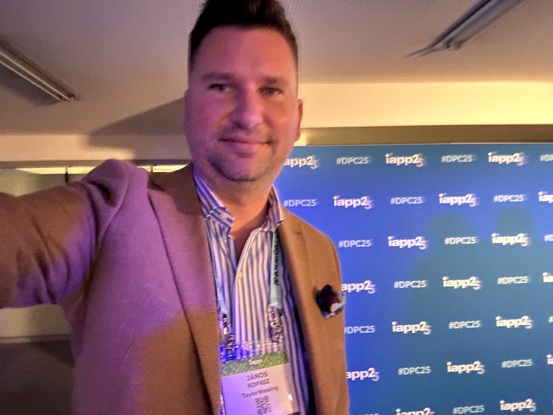 At the IAPP Data Protection Congress in Brussels