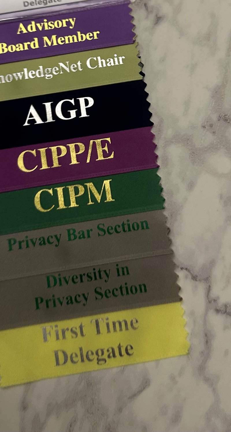 IAPP credential ribbons