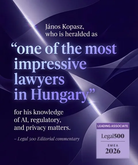 Graphic with the Legal 500 editorial quote and the Legal 500 EMEA 2026 badge